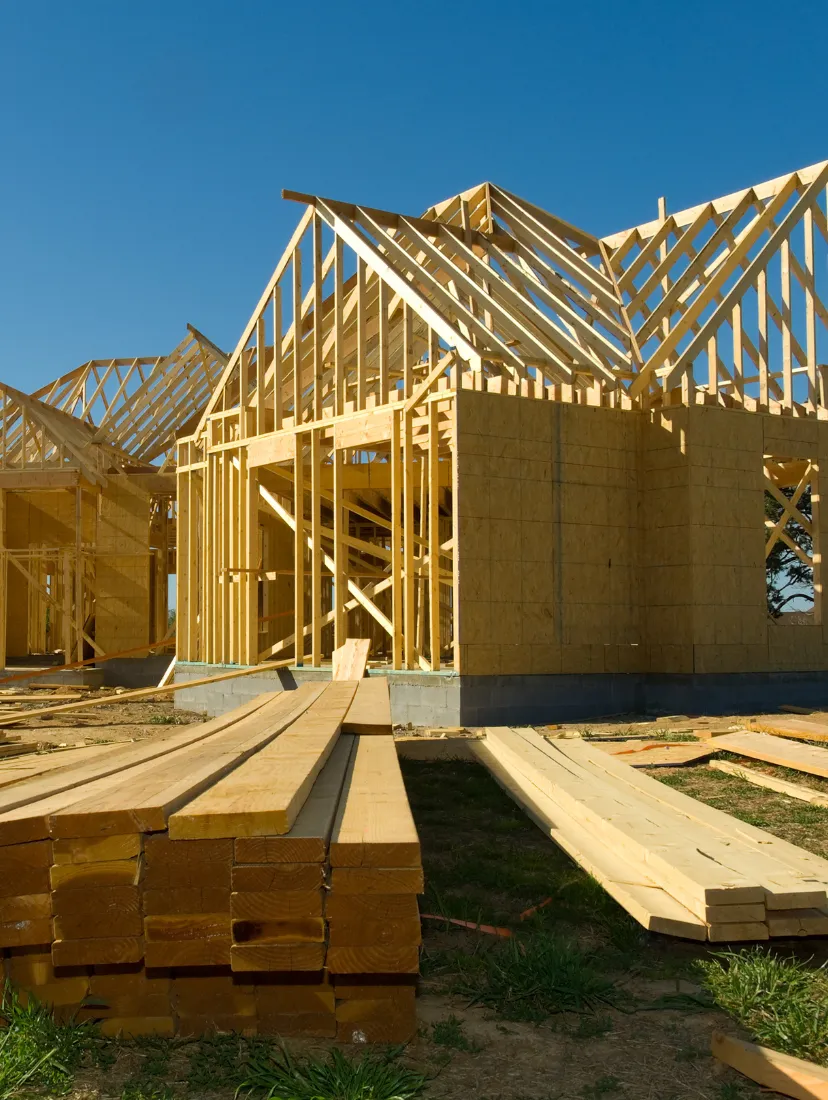 Home framing construction project in Los Angeles